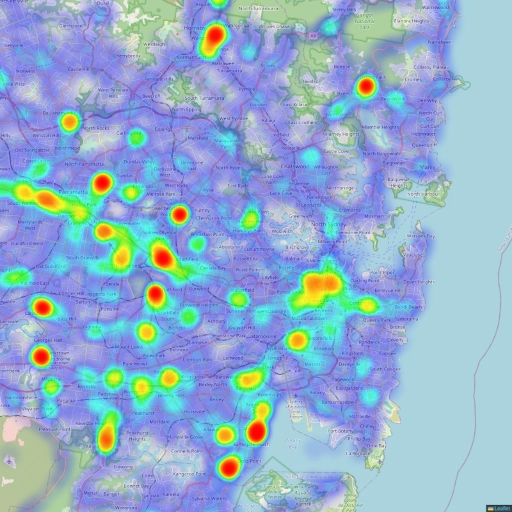 Waze Heatmap Image